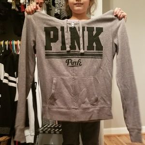 PINK zip up hoodie